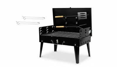 Portable Folding Charcoal Bbq Barbecue Camping Grill Travel Picnic Outdoor from B&Q