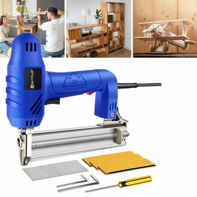  - 2-In-1 Electric Staple & Nail Gun For Wood & Upholstery