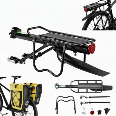 Bike Rear Pannier RackQuick Release Luggage Carrier from B&Q