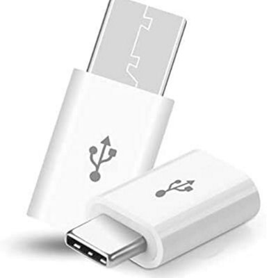 B&Q 3 Pack Micro Usb To Usb C Adapter , White Converter For Samsung S20, S21
