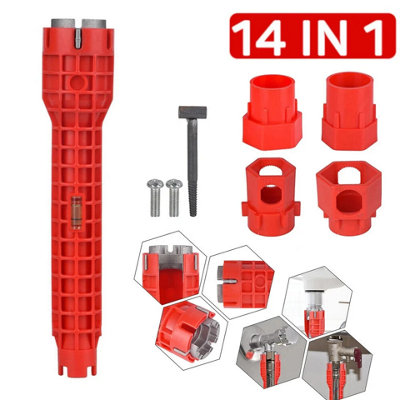 14 In 1 Faucet And Sink Installer Multifunction Pipe Wrench And Tap Spanner Tool from B&Q