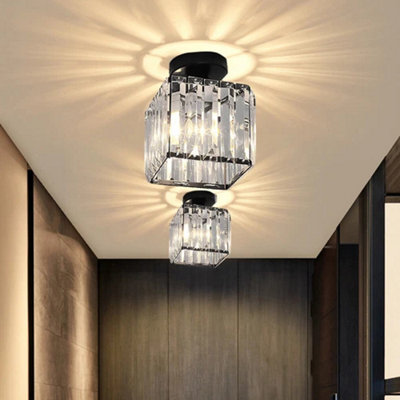 Modern Crystal Led Ceiling Light from B&Q