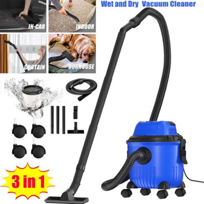B&Q 5000W Wet And Dry Vacuum Cleaner Industrial 15L 230V 3-In-1 Portable Blower