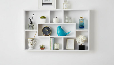 Space-Saving Floating Wall Shelving Unit from B&Q