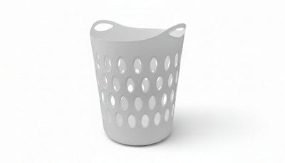  - 50L Large Flexible Laundry Basket Plastic Hamper