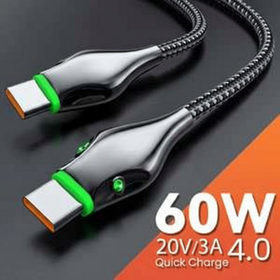 Usb-C To Usb-C Pd 60W Fast Charging Cable from B&Q
