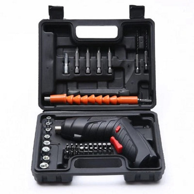 47 Piece Electric Screwdriver Rechargeable Cordless Drill Driver Bit Repair Set from B&Q
