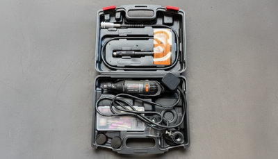 Rotary Multi Tool Kit Mini Grinder Set 130W 140 Accessories from B&Q