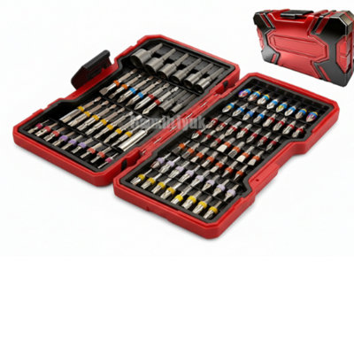 83 Piece Magnetic Screwdriver Bit Set Colorful Torx Hex Phillips Steel Precision from B&Q