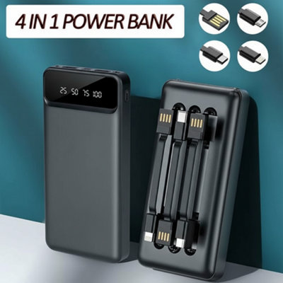 B&Q 20000Mah Portable Power Bank Usb-C Fast Charging Battery Pack