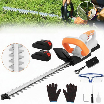  - 21V Cordless Hedge Trimmer With 2 Batteries & Fast Charger