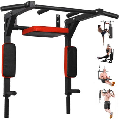Heavy Duty Wall Pull-Up Bar Multifunctional Chin Up And Dip Station from B&Q