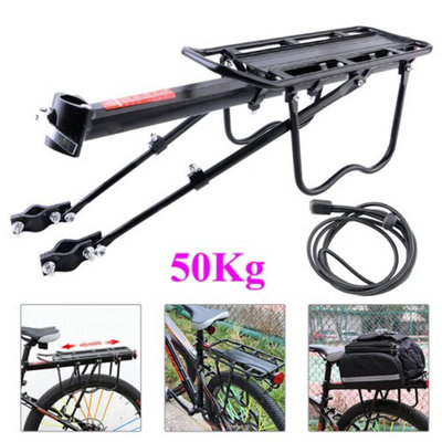 Aluminum Alloy Rear Bicycle Pannier Rack Carrier For Mountain Bike from B&Q