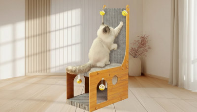  - L-Shaped Cat Scratcher Cardboard