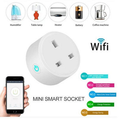 2 Pack Smart Wifi Plug Socket With Remote Control