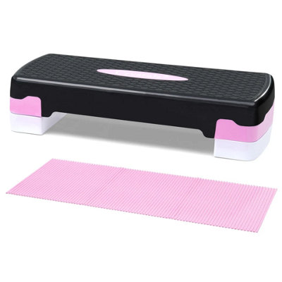 Aerobic Stepper Board Adjustable Fitness Step Platform For Cardio And Home Gym Workouts from B&Q