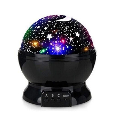 Rotating Led Galaxy Starry Night Light Projector Star Sky And Moon Lamp For Bedroom from B&Q