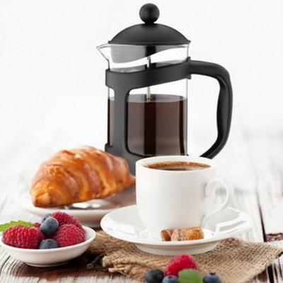  - Glass Cafetiere Coffee Maker French Press 8 Cup Pitcher