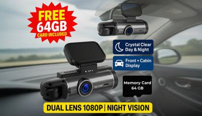  - 1080P Hd Dual Camera Car Video Recorder