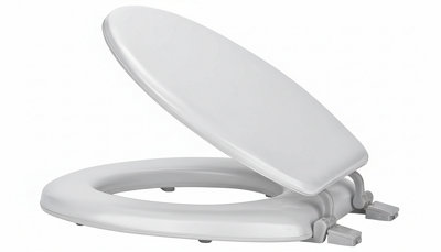 Universal Oval Toilet Seat With Stainless Steel Hinges