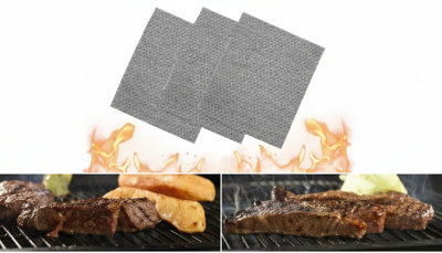 3Pcs Bbq Grill Mesh Mat  Non-Stick Reusable Barbecue Sheets from B&Q