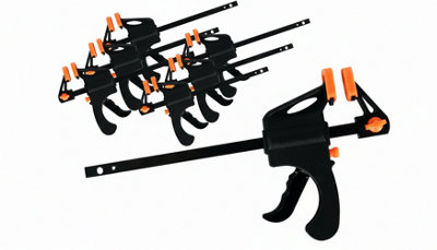 4 X 103mm Jaws Ratchet Trigger G Speed Clamps from B&Q