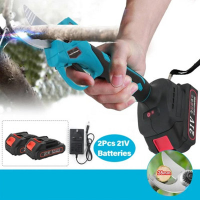  - Brushless Electric Pruning Shears With 2 Battery Cordless Electric Pruner
