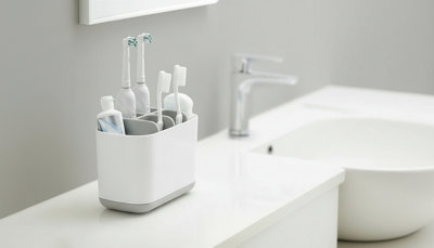 Electric Toothbrush Holder Bathroom Multifunctional Storage Organizer from B&Q