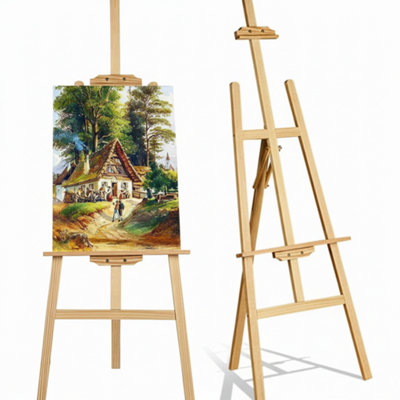 5Ft Wooden Artist Easel Display Stand For Painting Art Craft Wedding from B&Q