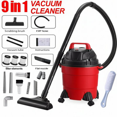 1500W Wet And Dry Vacuum Cleaner 15L Bagless Cylinder Powerful Cleaner from B&Q