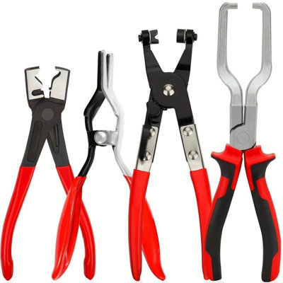 Hose Clamp Pliers Set With Clic R Ring Automotive Repair Hand Tools Kit from B&Q
