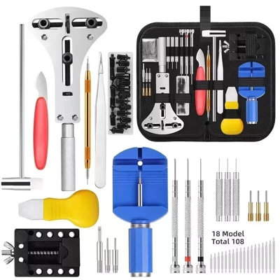 147 Piece Watch Repair Tool Kit Case OpenerSpring Pin Bars And Watchmaker Tools from B&Q