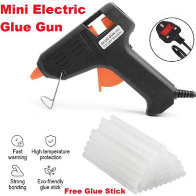 Hot Melt Mini Glue Gun Electric With 100 Glue Sticks For HobbyCraft And Diy from B&Q