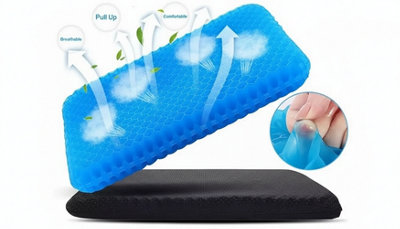 Honeycomb Gel Cushion For Sitting from B&Q