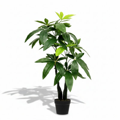 Artificial Pachira Aquatica Tree 80Cm Indoor Plant With Pot from B&Q