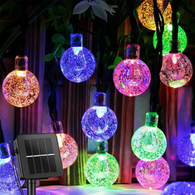 50Leds Solar Led String Lights Retro Bulb Garden Fairy Ball Hangin Outdoor Lamp from B&Q