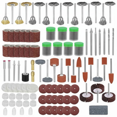 450Pcs Rotary Tool Accessories Kit Grinding Polishing Cutting Bits Set With Shank from B&Q