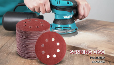 125mm 8-Hole Sanding Discs For Orbital Sander from B&Q