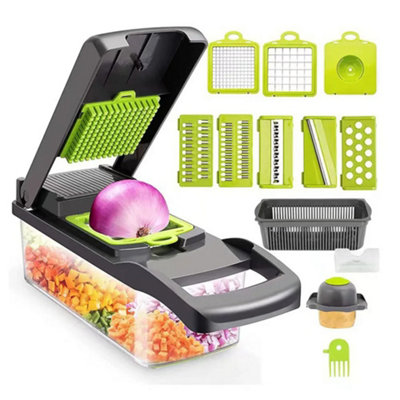 Multi-Function Vegetable Chopper And Slicer With Container from B&Q