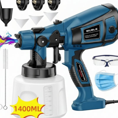  - Handheld Electric Paint Sprayer Gun For Wall And Fence Painting Hvlp Airless ( Battery Not Included)
