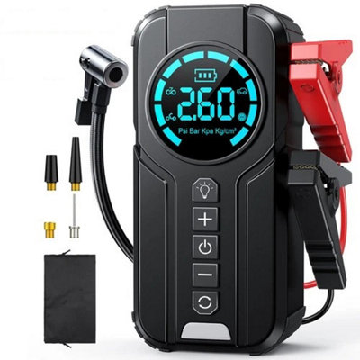 8000A Car Jump Starter Air Compressor Cordless Pump Battery Booster Power Bank from B&Q