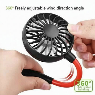 Usb Rechargeable Neckband Fan Portable Hands-Free Sports Cooler from B&Q