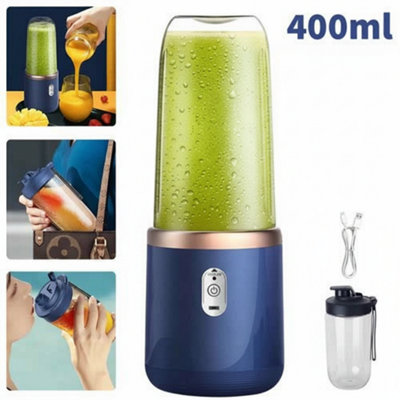 Portable Electric Juicer Blender 400Ml Mini Smoothie Maker (2 Cups) from B&Q