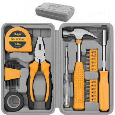 Spec 24Pc Diy Tool Kit Compact Household Starter Set from B&Q