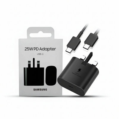 25W Super Fast Charger With Cable For Samsung Galaxy from B&Q