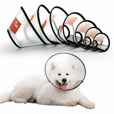 Elizabethan Pet Recovery Collar Anti-Lick Cone For Dogs And Cats 11-20Cm from B&Q