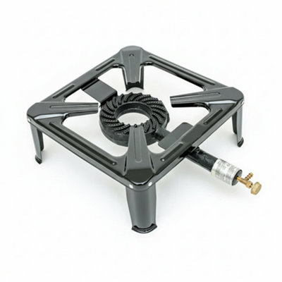 Large Cast Iron Lpg Gas Burner Heavy Duty Boiling Ring For Catering & Outdoor Cooking from B&Q