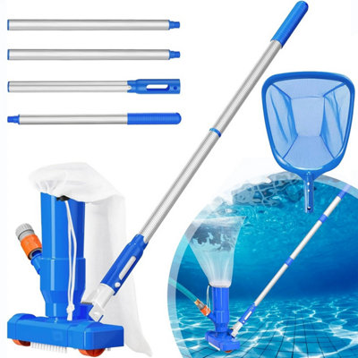 Pool Vacuum Cleaner Kit With Skimmer Net And Brush For Pool Spa And Pond from B&Q