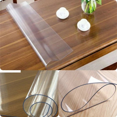  - Transparent Pvc Tablecloth 15mm Clear Table Protector