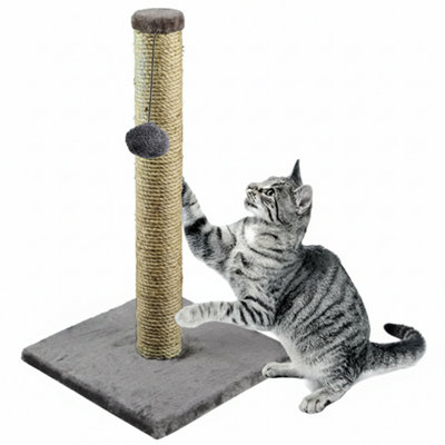 40Cm Cat Scratching Post With Sisal Pole  Durable Kitten Scratcher Toy Tree from B&Q